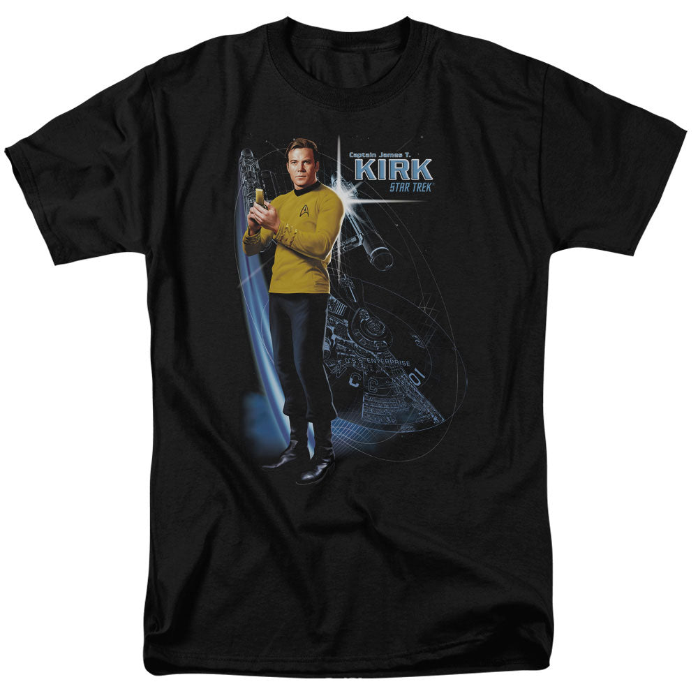 Star Trek - Galactic Kirk - Adult Unisex Short Sleeve T-Shirt - Black