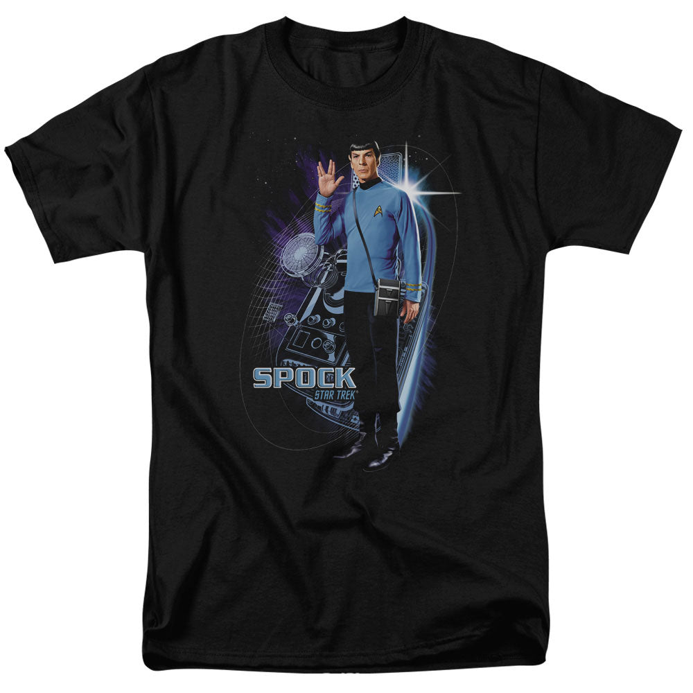 Star Trek - Galactic Spock - Adult Unisex Short Sleeve T-Shirt - Black
