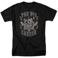 Mighty Mouse - The Big Cheese - Adult Unisex Short Sleeve T-Shirt - Black