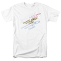 Star Trek - Retro Tri Enterprise - Adult Unisex Short Sleeve T-Shirt - White