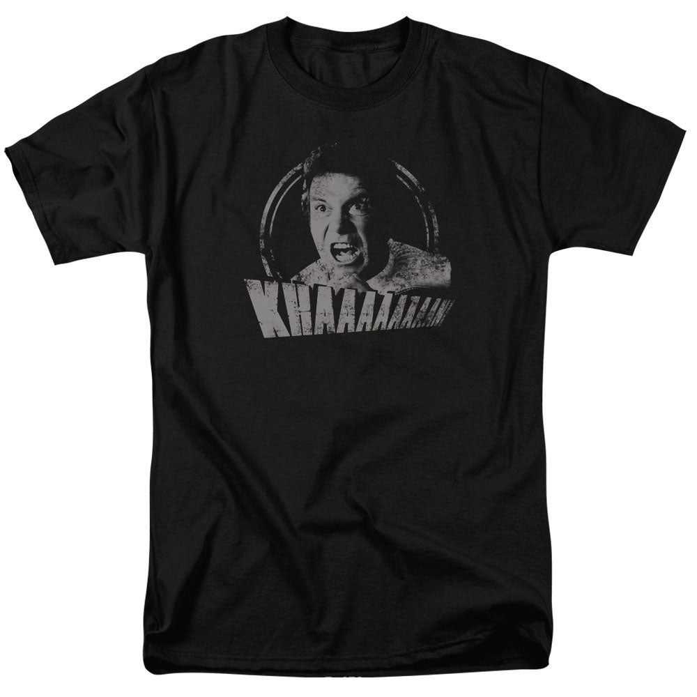 Star Trek - Khan Distressed - Adult Unisex Short Sleeve T-Shirt - Black