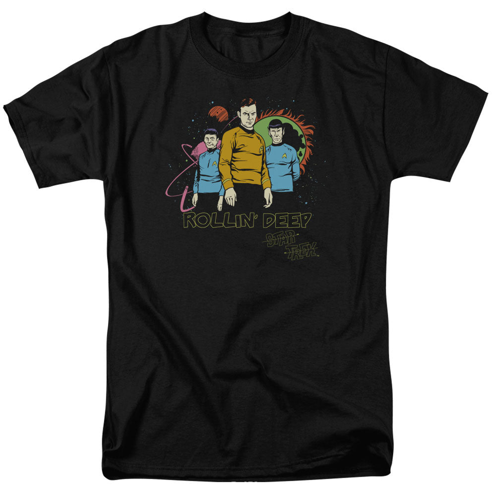 Star Trek - Rollin Deep - Adult Unisex Short Sleeve T-Shirt - Black