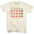 Creedence Clearwater Revival - European Tour - American Classics - Off-White Front Print Adult Short Sleeve Solid T-Shirt
