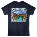 Creedence Clearwater Revival - Mountains And River - American Classics - Navy Adult Short Sleeve T-Shirt