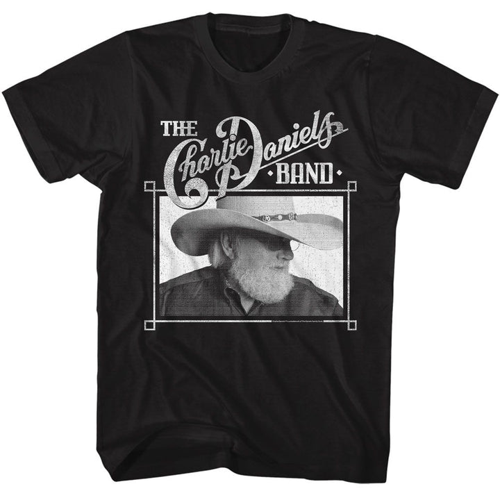 Charlie Daniels Band - Profile - American Classics - Solid Black Adult Short Sleeve T-Shirt