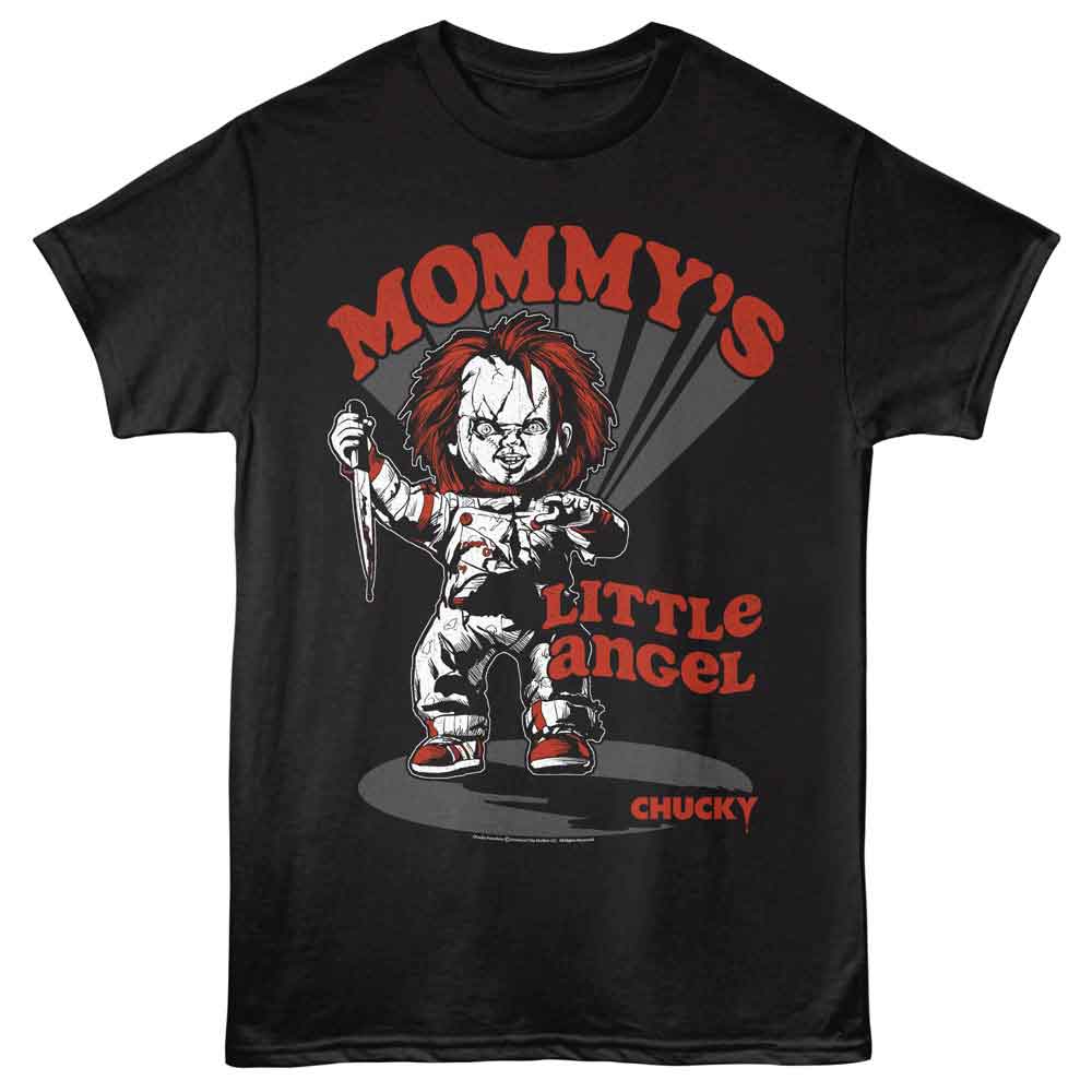 Chucky - Mommys Little Angel - Adult Short Sleeve T-Shirt - Black