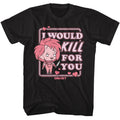 Chucky - Kill For You - American Classics - Solid Black Adult Short Sleeve T-Shirt