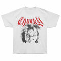Chucky - Head - Bronx Oversized Short Sleeve T-Shirt - Front Print - White