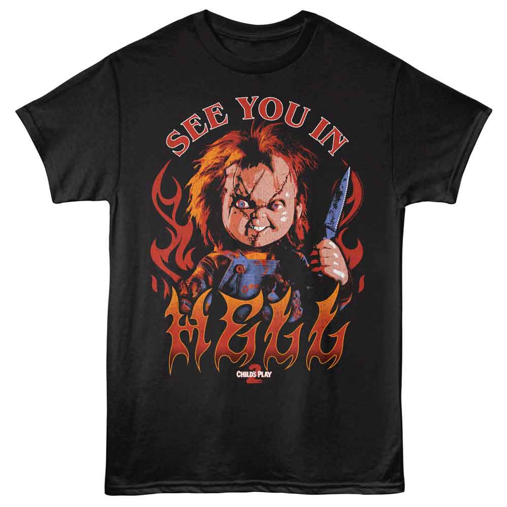 Chucky - See You In - Adult Short Sleeve T-Shirt - Black