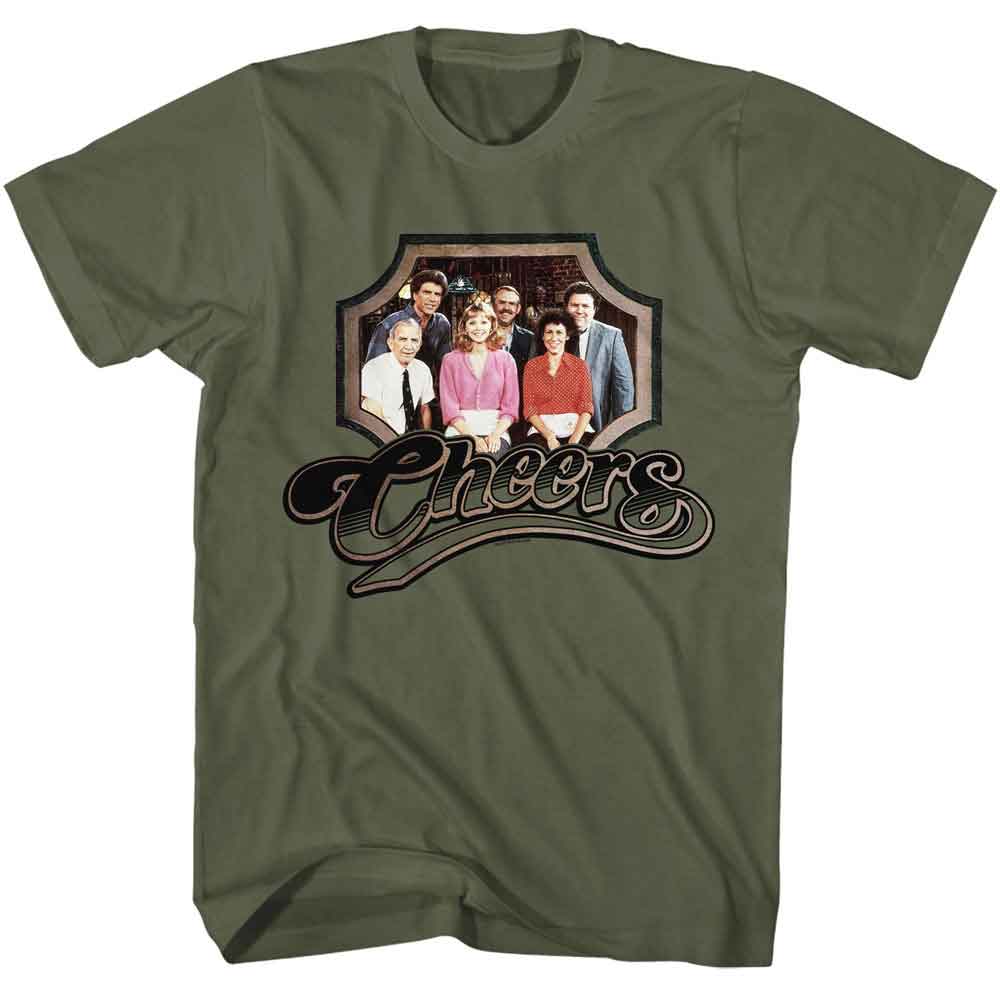 Cheers - Framed Photo - Officially Licensed American Classics - Front Print Solid Adult Short Sleeve T-Shirt