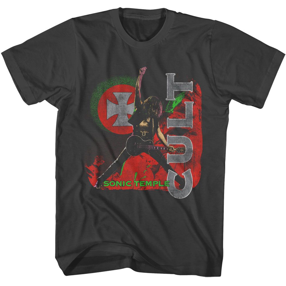 The Cult - Sonic Temple - American Classics - Solid Gray Adult Short Sleeve T-Shirt