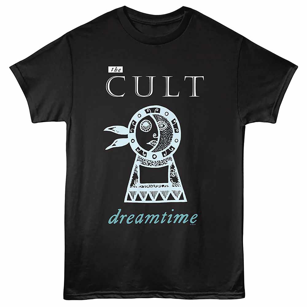 The Cult - Dreamtime - Front Print Adult Short Sleeve Solid T-Shirt - Black