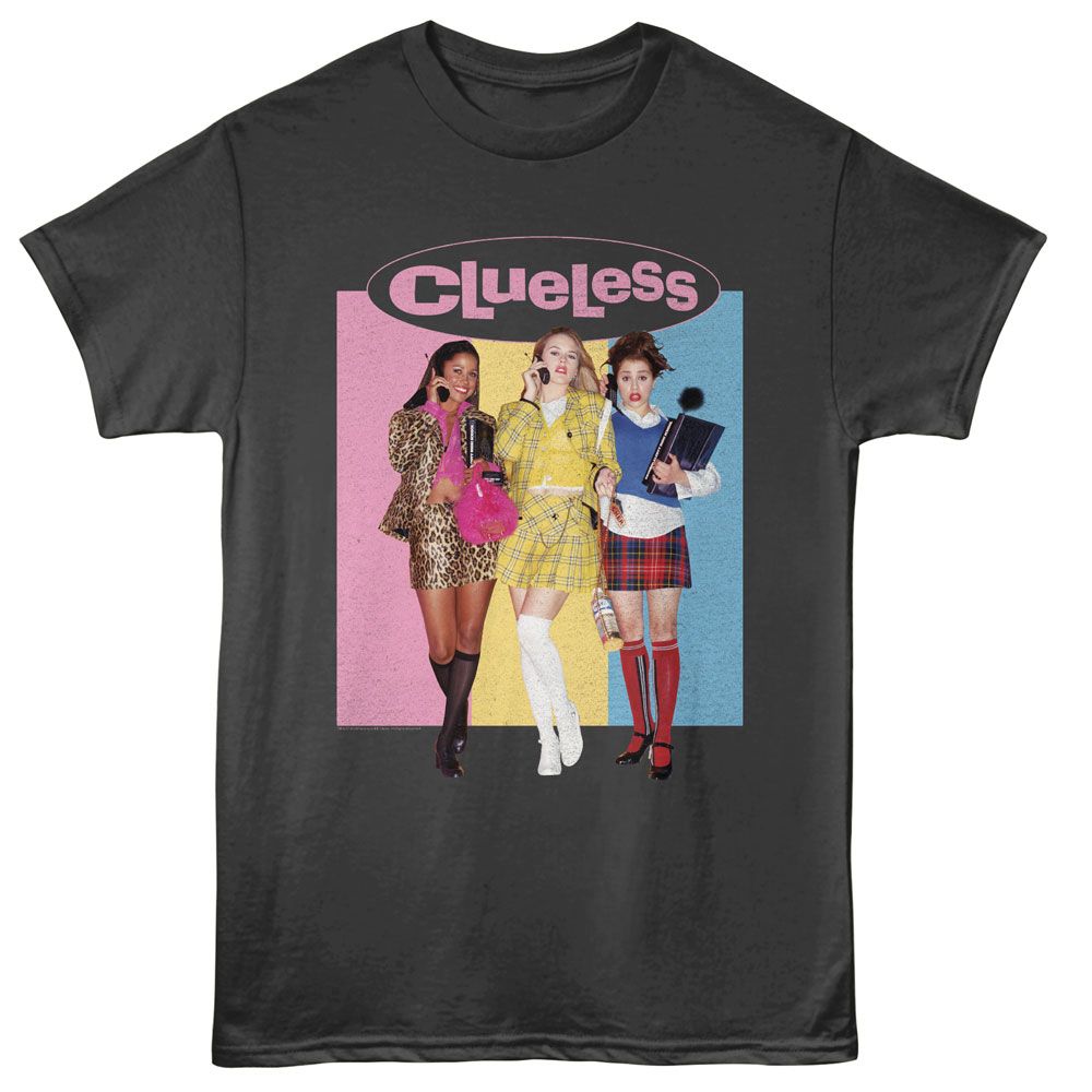 Clueless - 3 Block Color - American Classics - Smoke Adult Short Sleeve T-Shirt