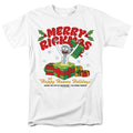Rick And Morty - Christmas Merry Rickmas Presents - Adult Unisex T-Shirt - White