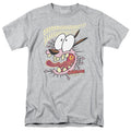 Courage The Cowardly Dog - Scaredy Dog - Adult Unisex T-Shirt - Gray