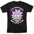 Rick And Morty - Your Opinion - Adult Unisex Short Sleeve T-Shirt - Black