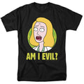 Rick And Morty - Beth Am I Evil? - Adult Unisex Short Sleeve T-Shirt - Black