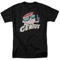 Dexter's Laboratory - Genius - Adult Unisex Short Sleeve T-Shirt - Black