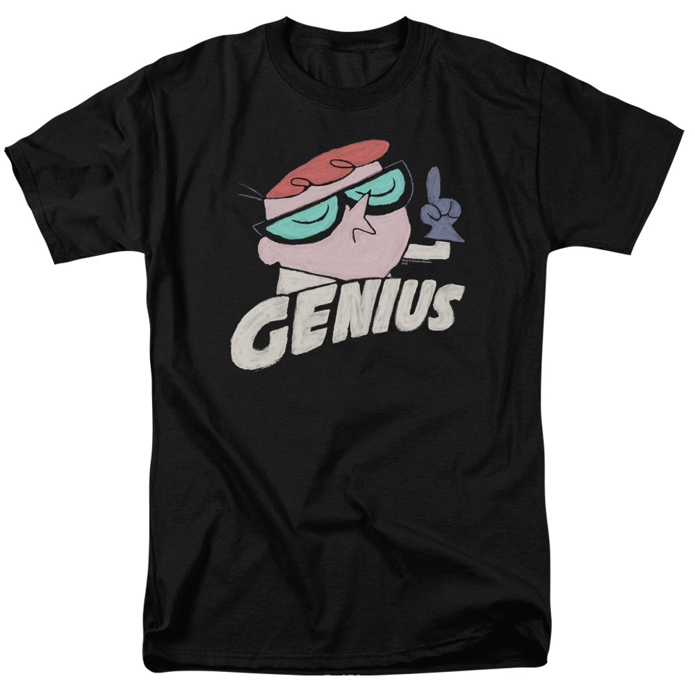 Dexter's Laboratory - Genius - Adult Unisex Short Sleeve T-Shirt - Black