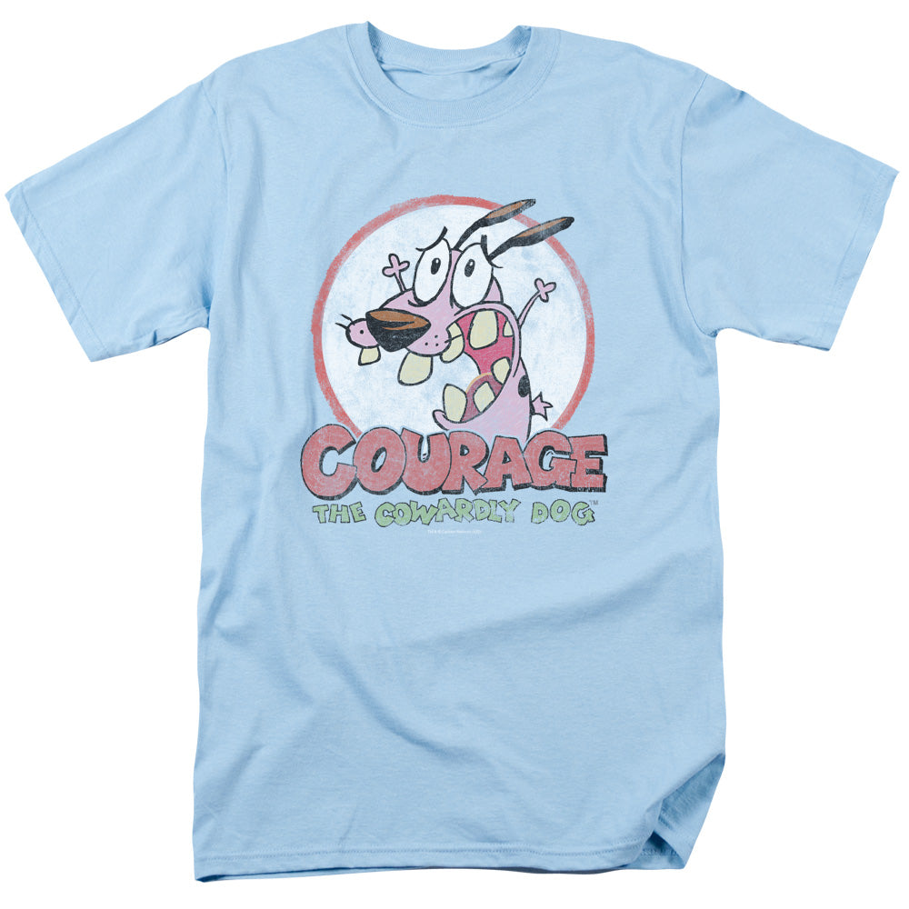 Courage The Cowardly Dog - Vintage Courage - Adult Unisex T-Shirt - Blue