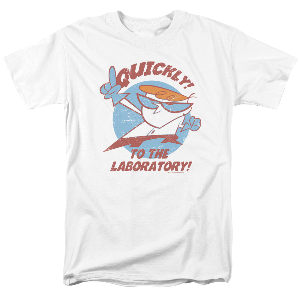 Dexter's Laboratory - Quickly - Adult Unisex Short Sleeve T-Shirt - White