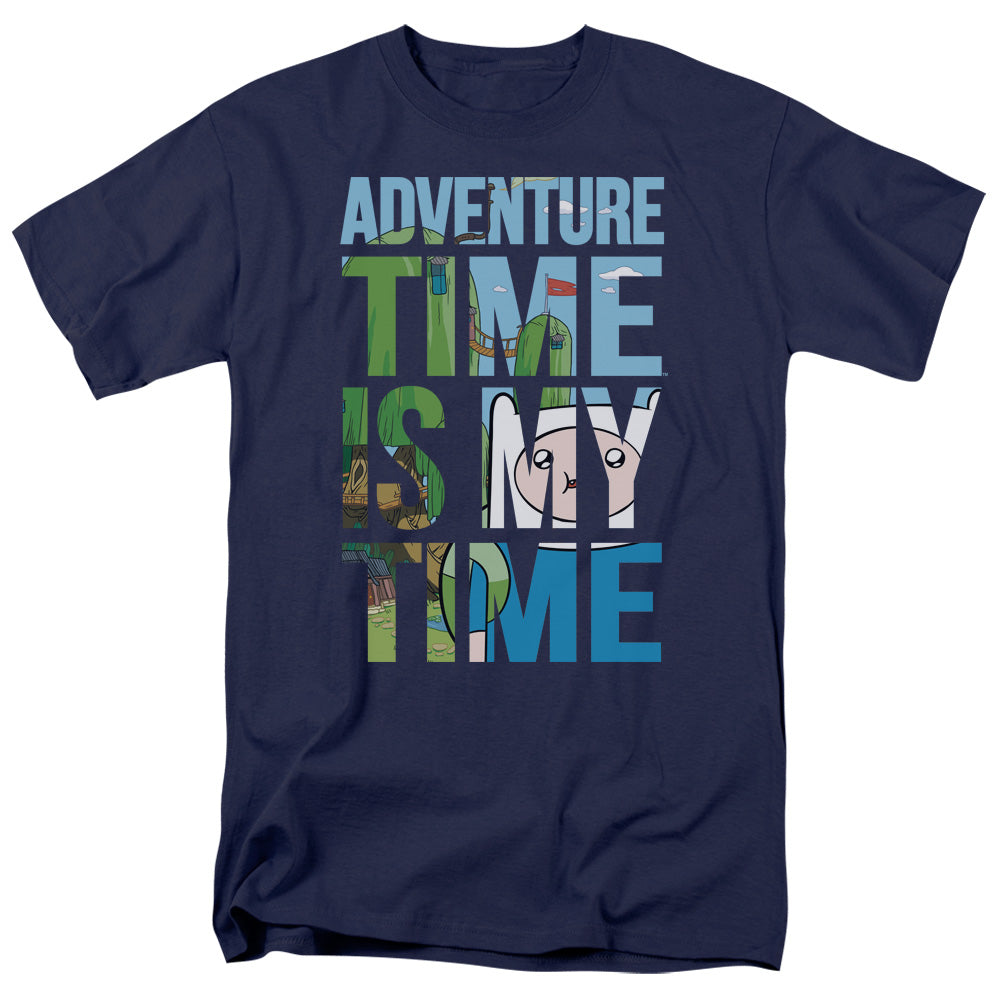 Adventure Time - My Time - Adult Unisex Short Sleeve T-Shirt - Blue