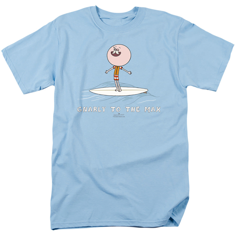 Regular Show - Gnarly - Adult Unisex Short Sleeve T-Shirt - Blue