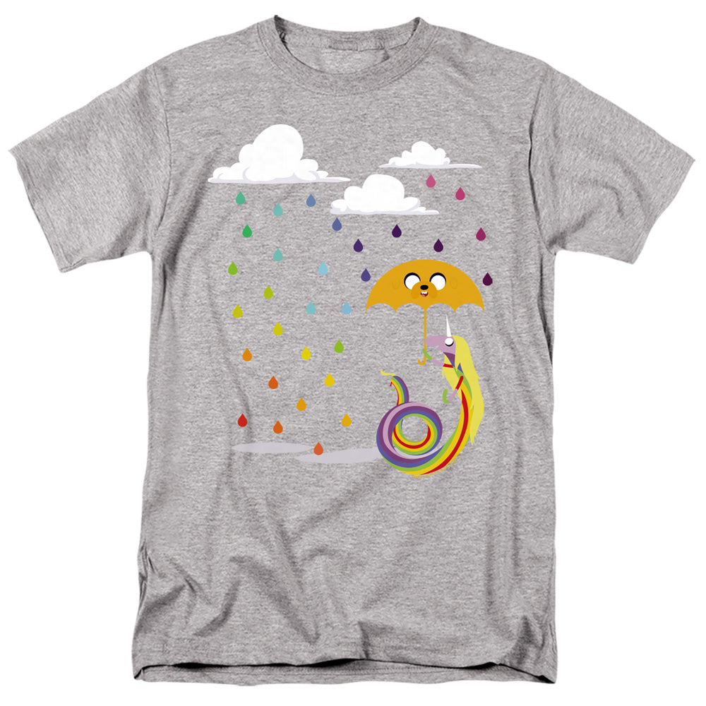 Adventure Time - Lady In The Rain - Adult Unisex Short Sleeve T-Shirt - Gray