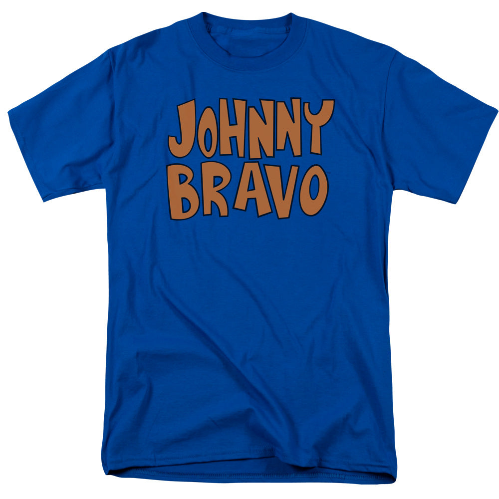 Johnny Bravo - Jb Logo - Adult Unisex Short Sleeve T-Shirt - Blue