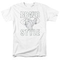 Johnny Bravo - Bravo Style - Adult Unisex Short Sleeve T-Shirt - White