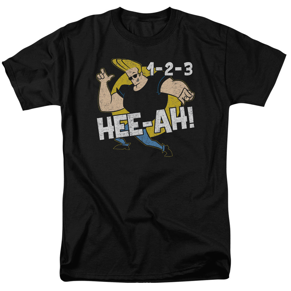Johnny Bravo - 123 - Adult Unisex Short Sleeve T-Shirt - Black