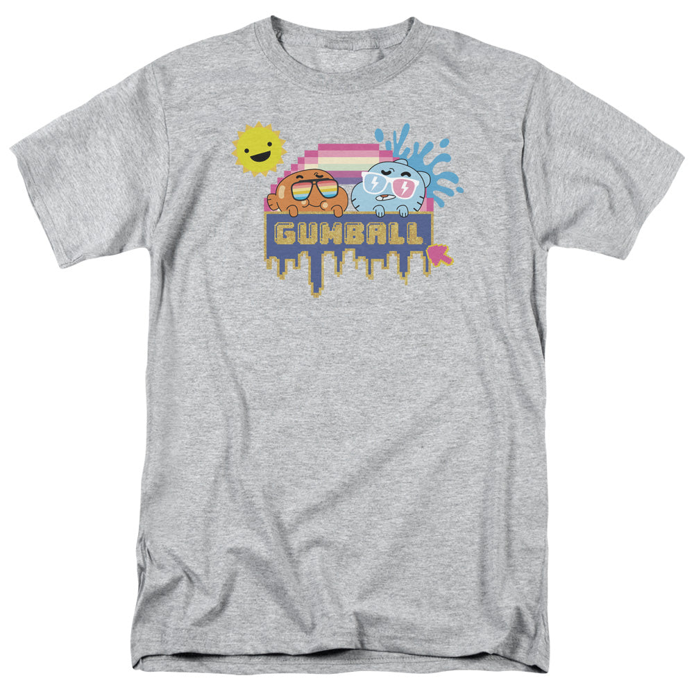 Amazing World Of Gumball - Sunshine - Adult Unisex Short Sleeve T-Shirt - Gray