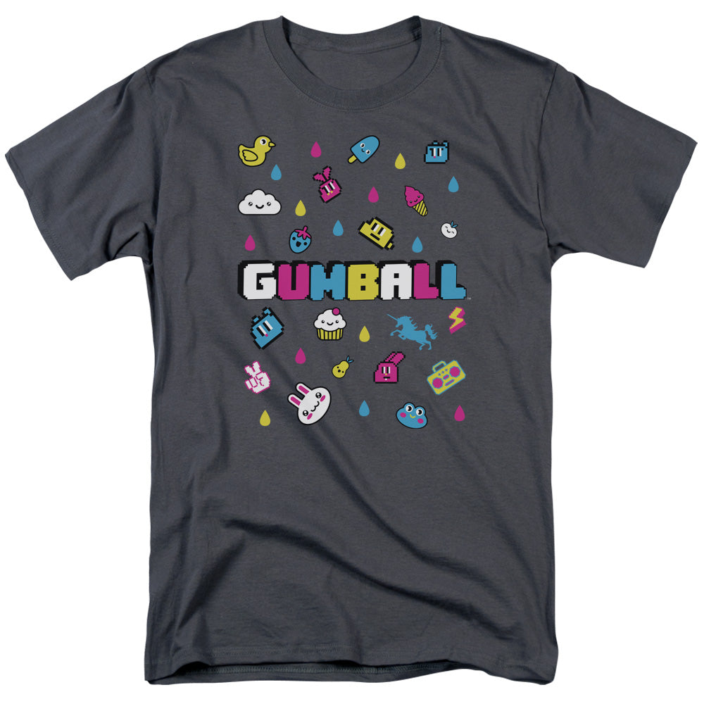 Amazing World Of Gumball - Fun Drops - Adult Unisex Short Sleeve T-Shirt - Gray