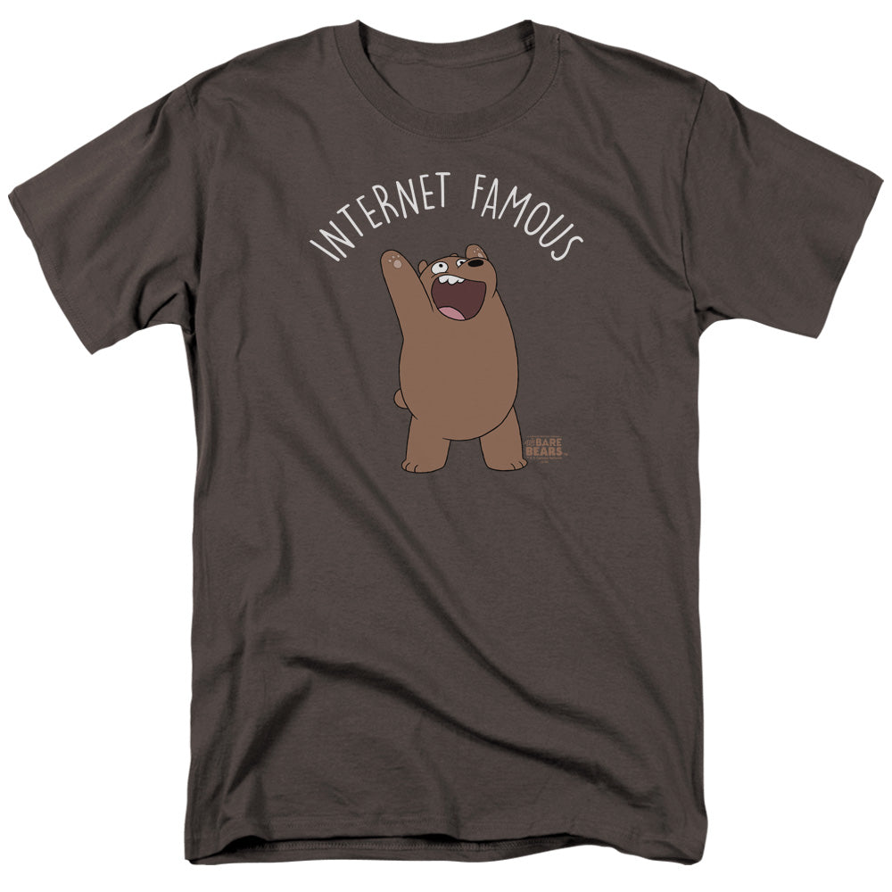 We Bare Bears - Internet Famous - Adult Unisex Short Sleeve T-Shirt - Gray