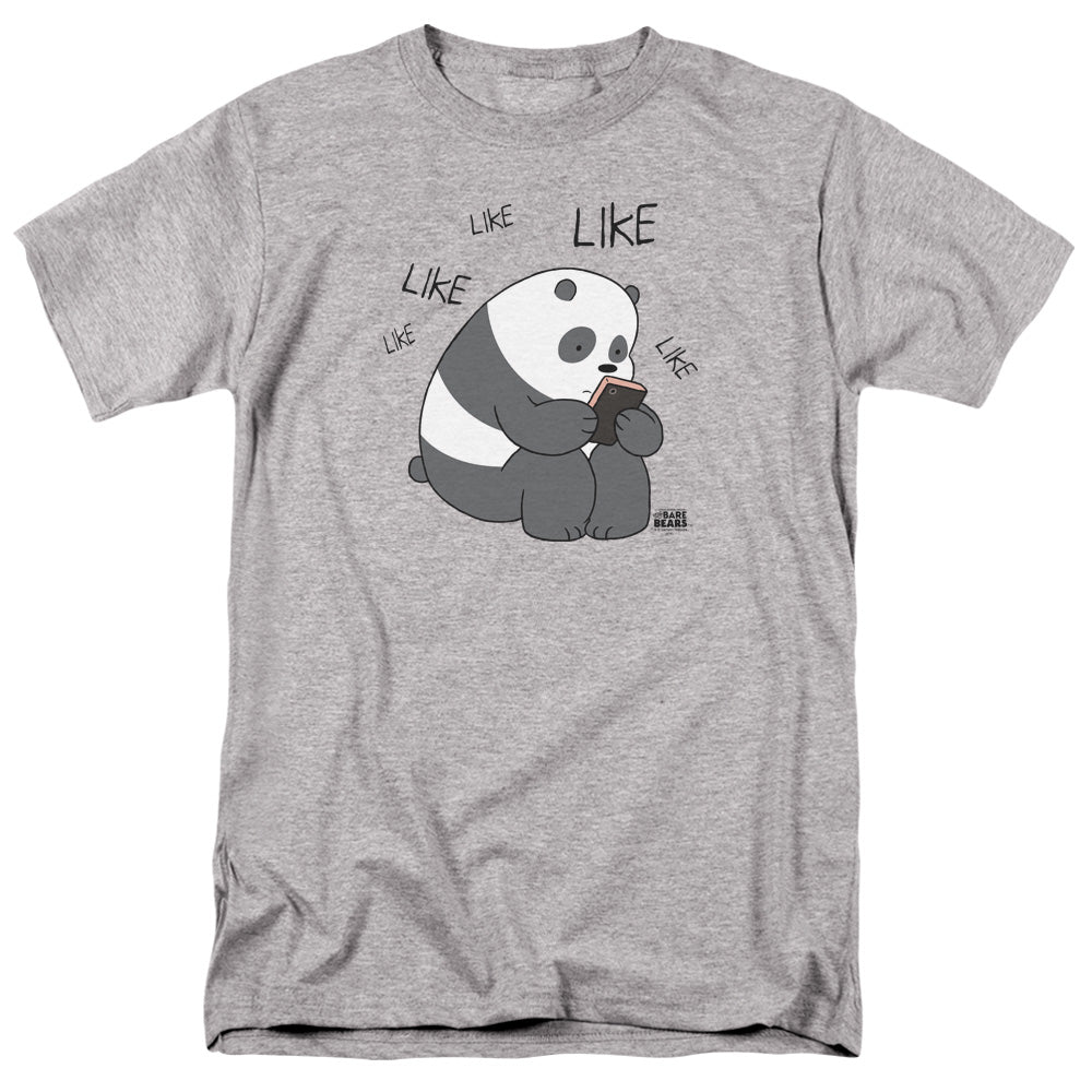 We Bare Bears - Like Like Like - Adult Unisex Short Sleeve T-Shirt - Gray