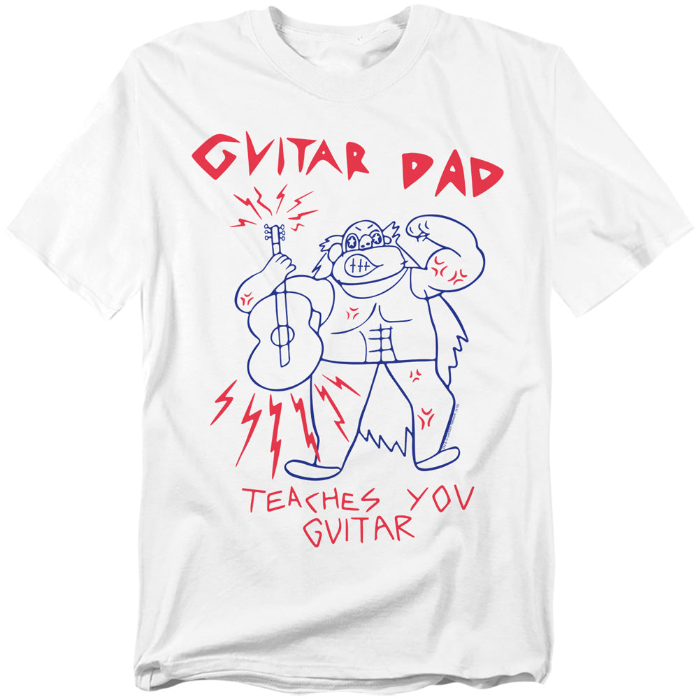 Steven Universe - Guitar Dad - Adult Unisex Short Sleeve T-Shirt - White