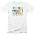 Powerpuff Girls - Awesome Block - Adult Unisex Short Sleeve T-Shirt - White