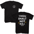 Candyman - Thou Shalt Not Kill - American Classics - Solid Black Adult Short Sleeve T-Shirt