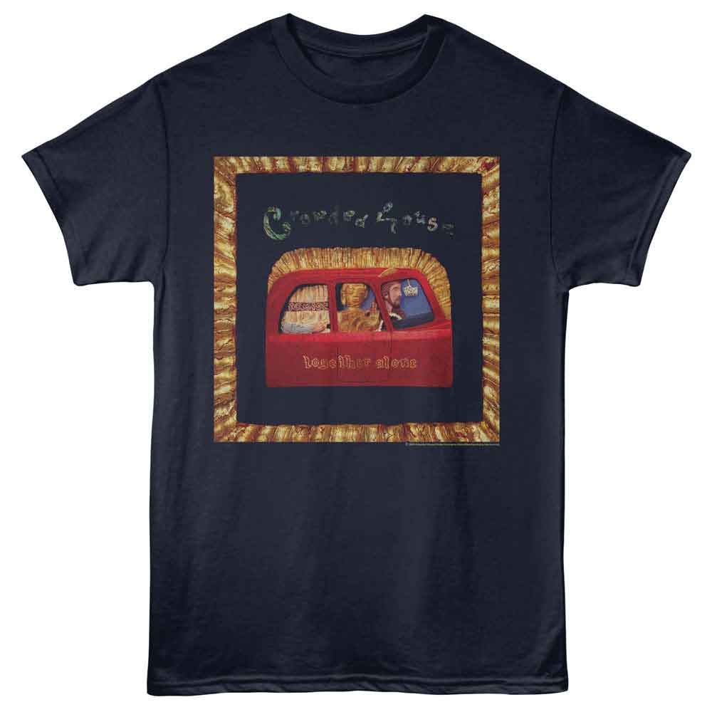 Crowded House - Together Alone - Solid Adult Unisex Short Sleeve T-Shirt - Navy