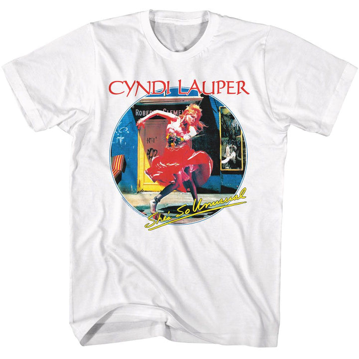 Cyndi Lauper - Shes So Unusual - American Classics - Solid White Adult Short Sleeve T-Shirt