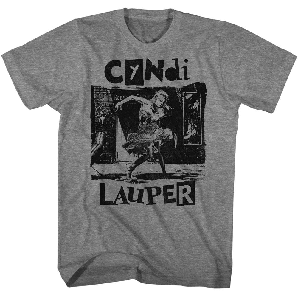 Cyndi Lauper Torn Note Dance Officially Licensed Adult Short Sleeve T-Shirt