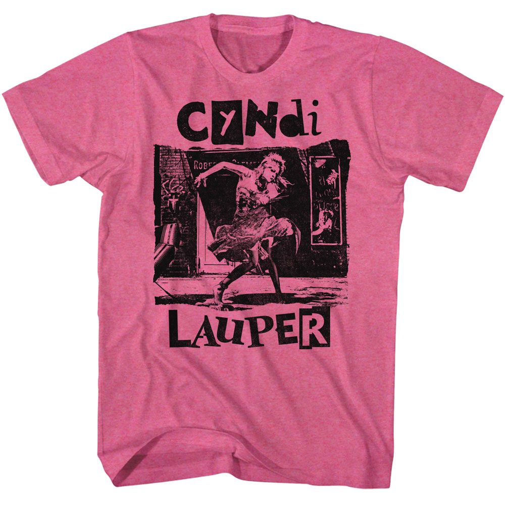 Cyndi Lauper Torn Note Dance Officially Licensed Adult Short Sleeve T-Shirt