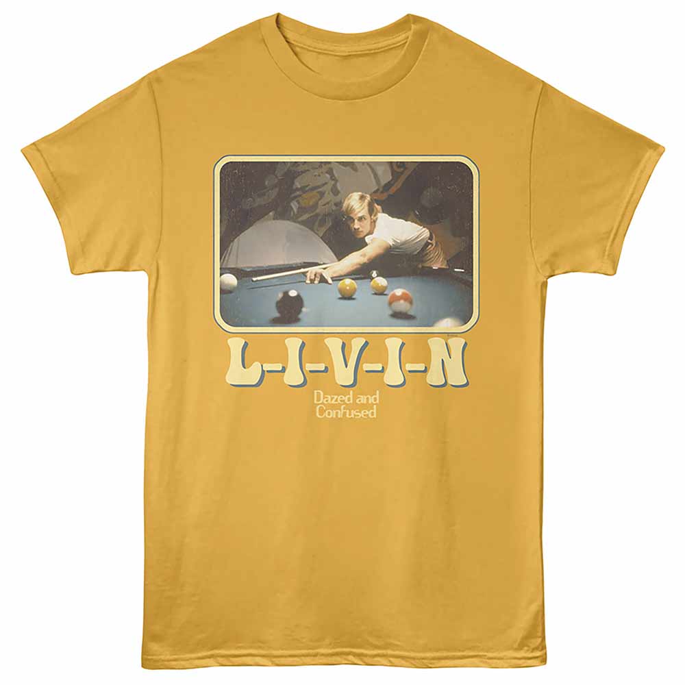 Dazed And Confused - Pool - Front Print Adult Short Sleeve Solid T-Shirt - Ginger
