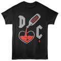Dashboard Confessional - Liquid Heart - Black - Front Print Solid Adult Unisex Short Sleeve T-Shirt