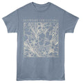 Dashboard Confessional - Floral - Blue - Front Print Heather Adult Unisex Short Sleeve T-Shirt
