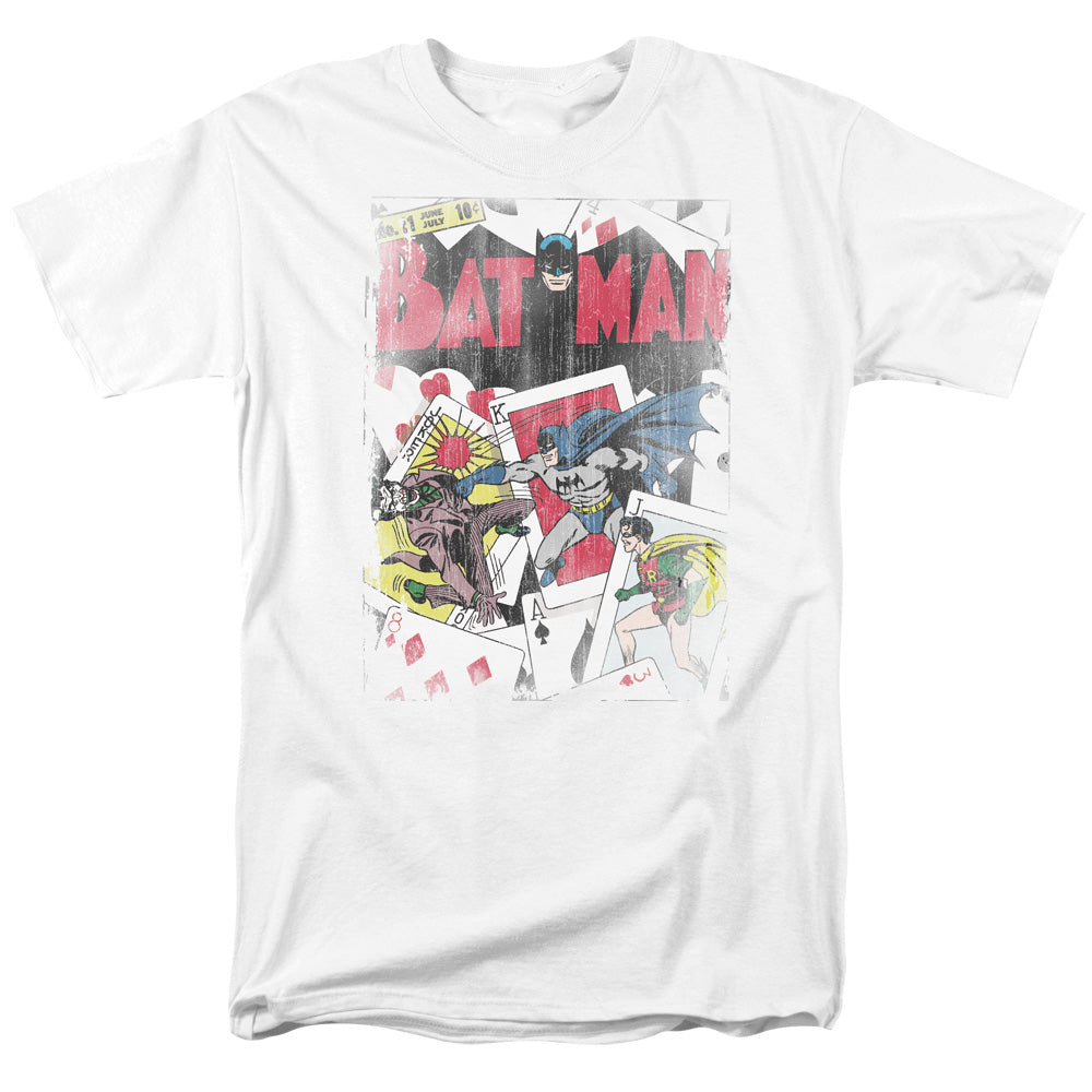 DC Comics - Batman - Number 11 Distressed - Adult Unisex T-Shirt - White
