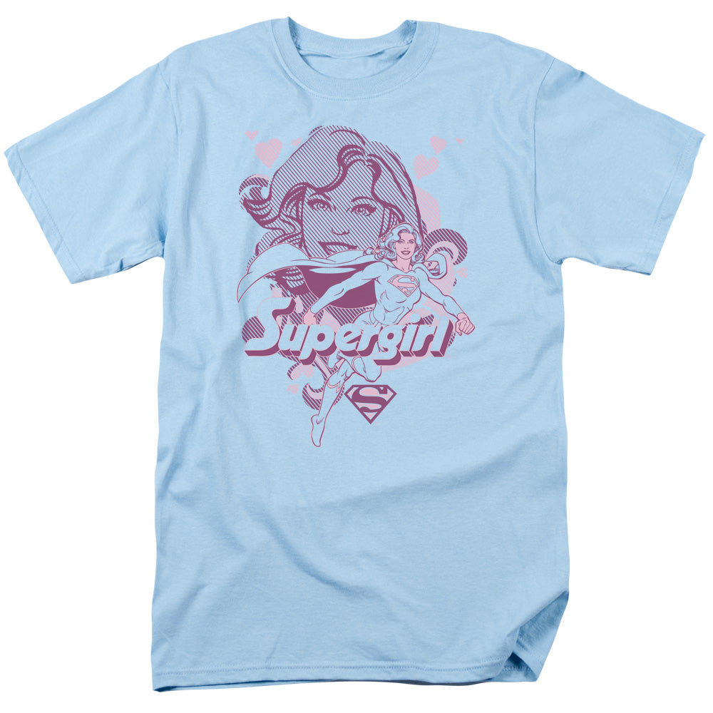 DC Comics - Supergirl - Color Block - Adult Unisex Short Sleeve T-Shirt - Blue