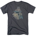 DC Comics - Batgirl - Biker - Adult Unisex Short Sleeve T-Shirt - Gray