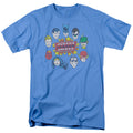 DC Comics - Justice League - Head Circle - Adult Unisex T-Shirt - Blue