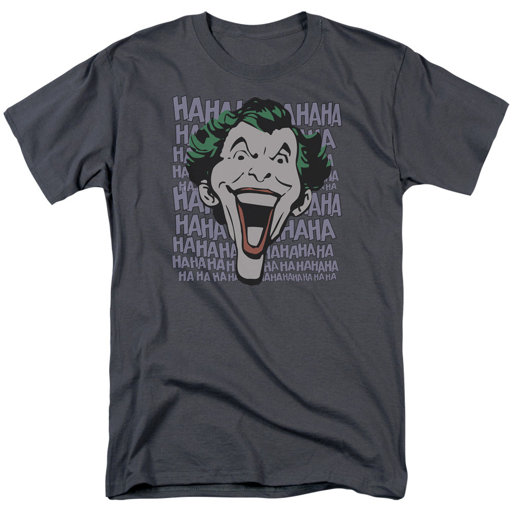 DC Comics - The Joker - Dastardly Merriment - Adult Unisex T-Shirt - Gray